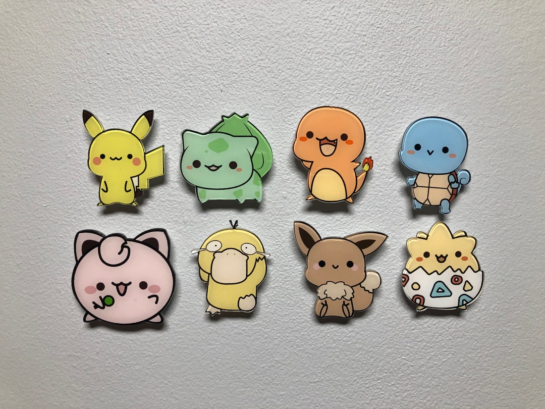 POKEMON Fridge Pikachu, Bulbasaur, Charmander, Squirtle, Eevee