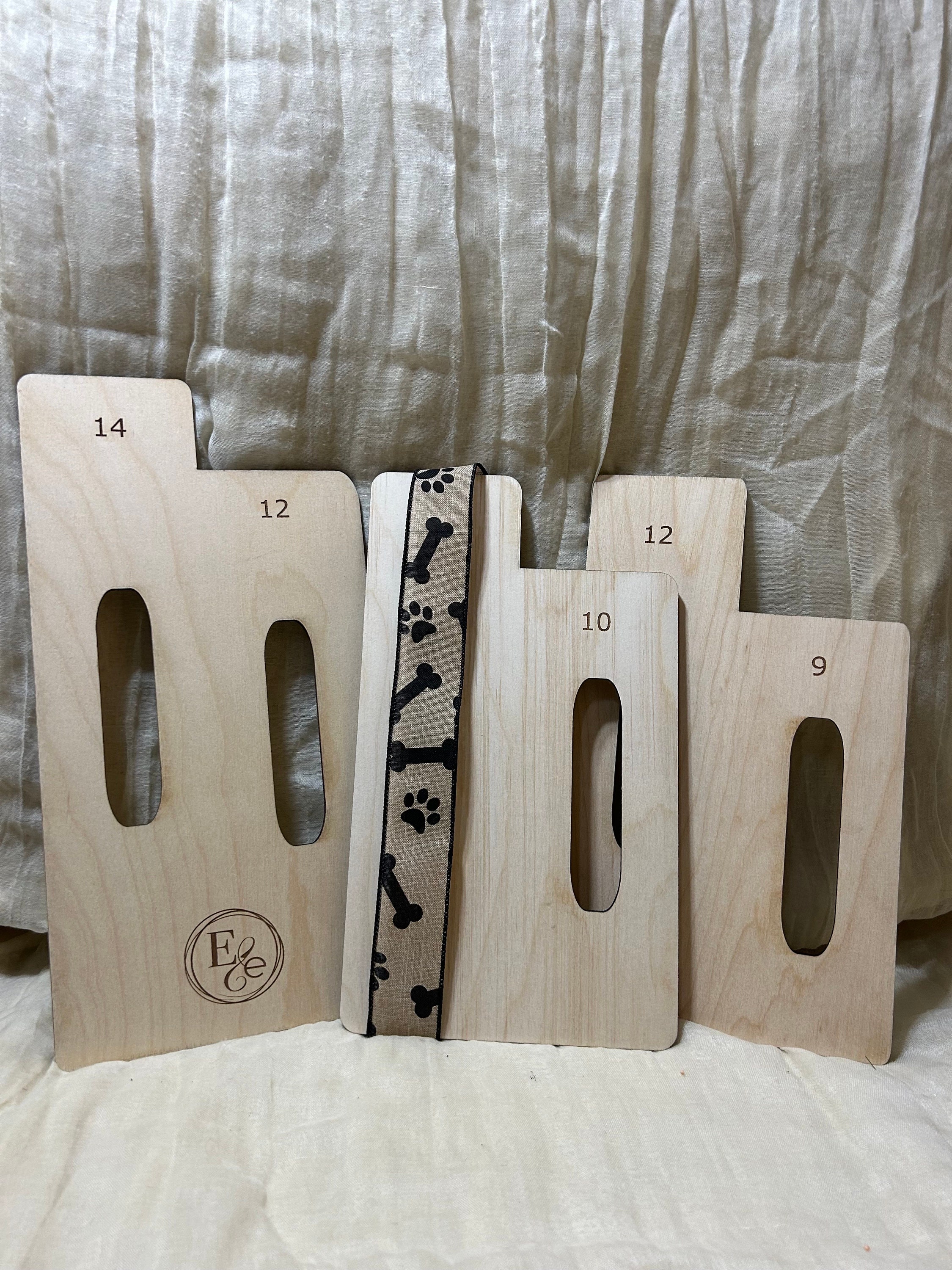 thumbnail image 2 of BENECREAT 3Pcs Ribbon Measuring Board, MDF Ribbon... 2 of 10