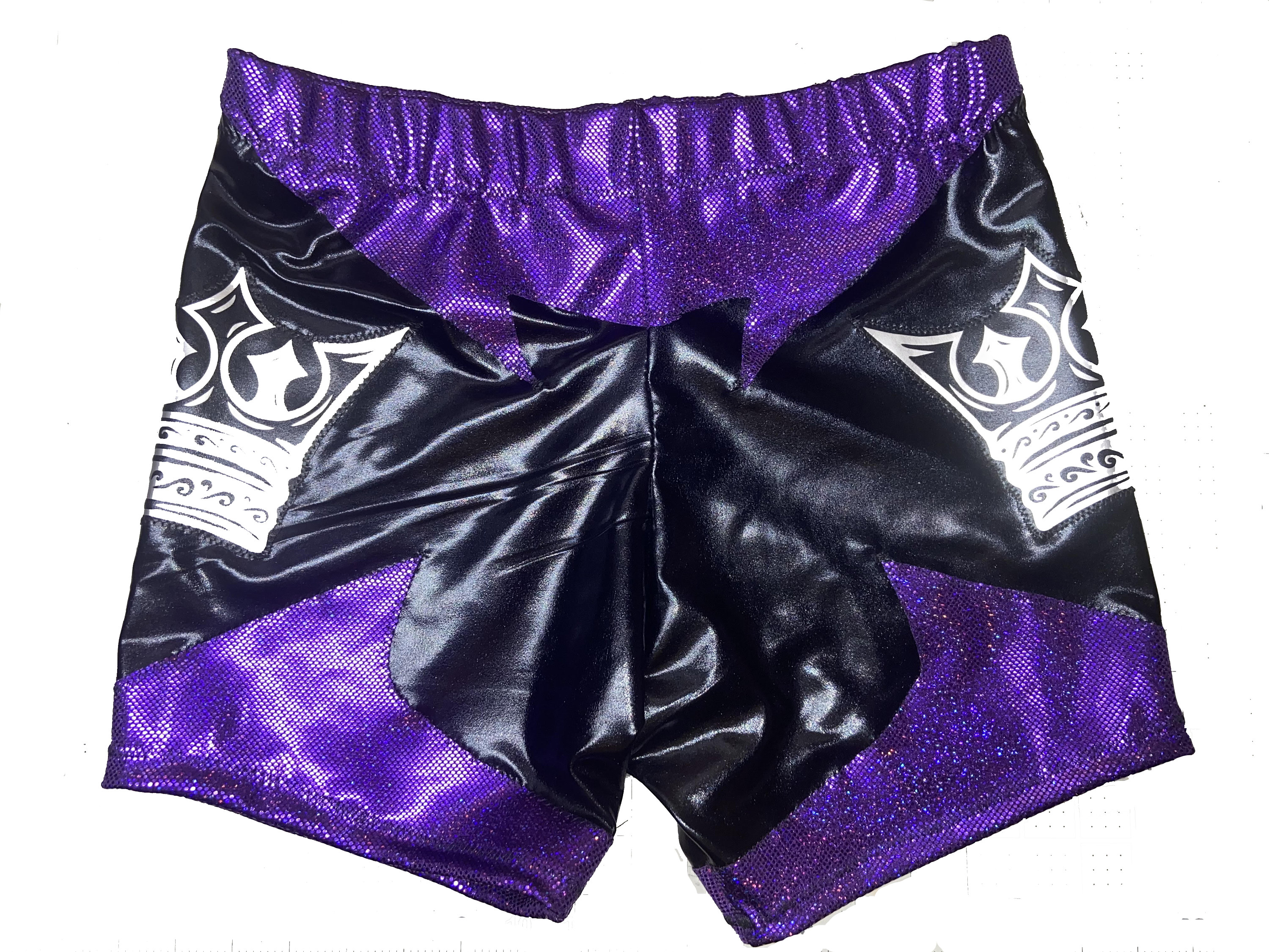 Pro Wrestling Gear Trunks and Knee Pad Covers Set * Sparkly CUSTOM
