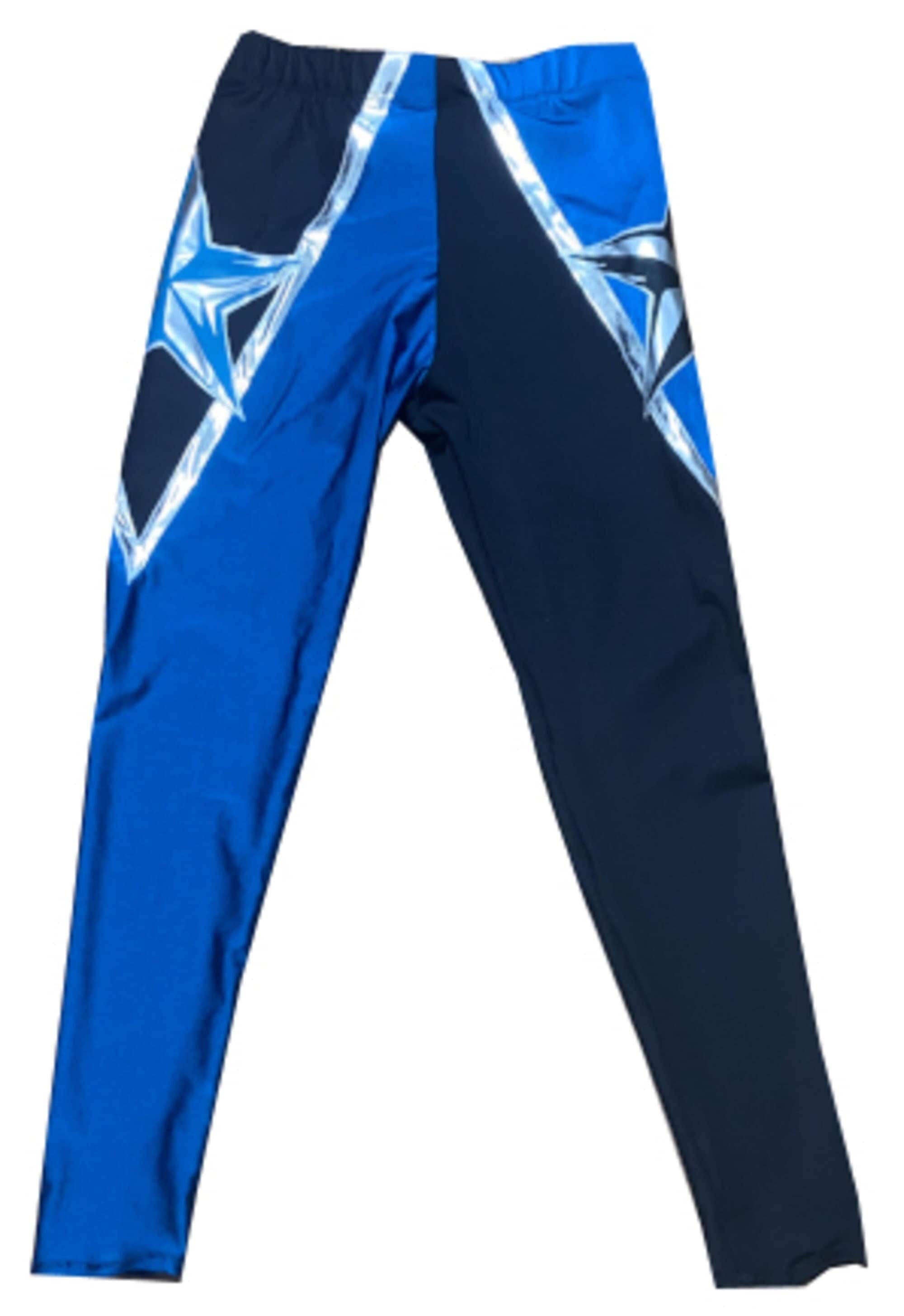 Pro Wrestling Gear Tights Teal and Black With Silver Accents Etsy