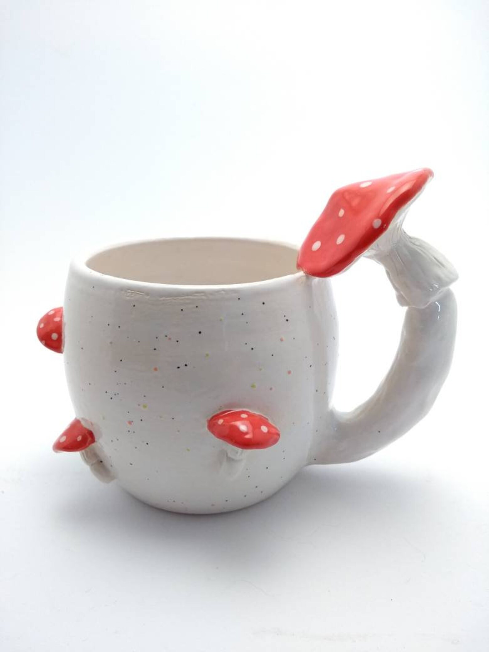 Ceramic mug mushroom ceramic coffee mug handmade mug tea Etsy