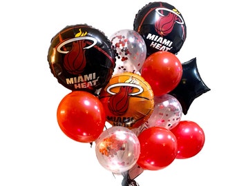 Ramo de globos de 11 piezas de los Miami Heat
