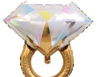 Globo de anillo de boda de 24"