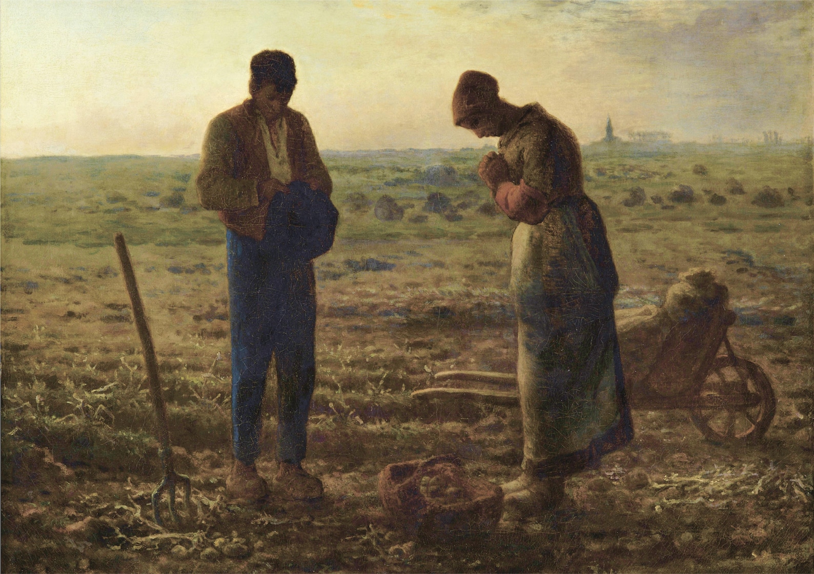 The Angelus Jean Francois Millet Print Poster Etsy