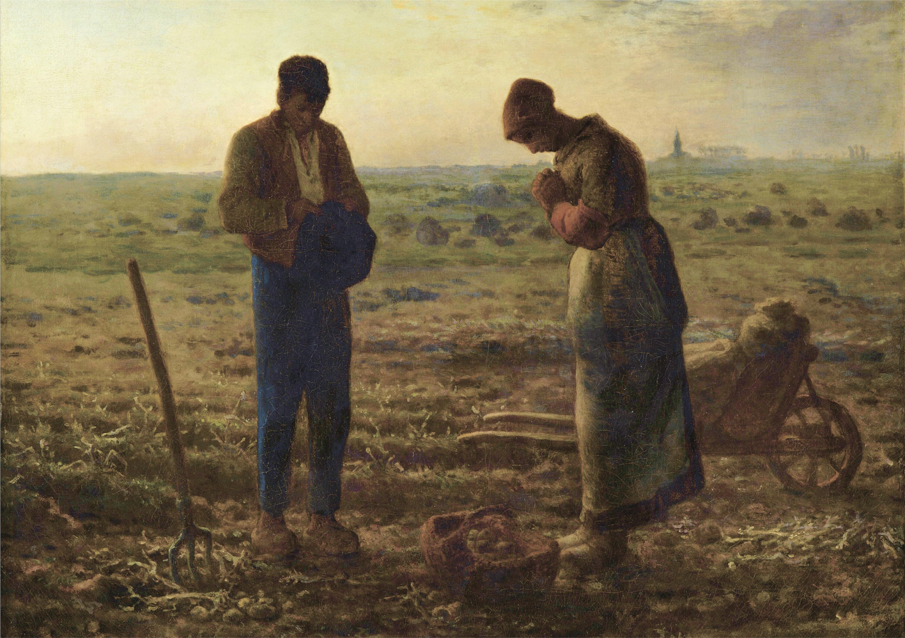 The Angelus Jean Francois Millet Print Poster Etsy