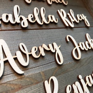 Wedding Place Cards, Wood Place Names, Custom Wood Name Tags, Party Place Card, Wood Table names, Wedding Decor, laser cut names for wedding