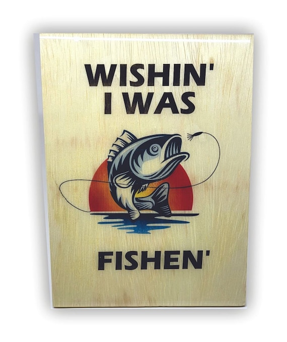 Fishing Plaque 7"x9" (#523)