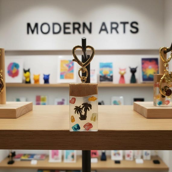 Artistic handmade keychain