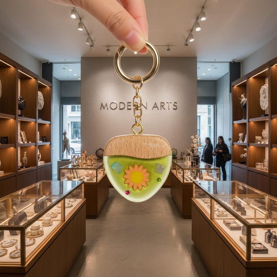 Artistic handmade keychain