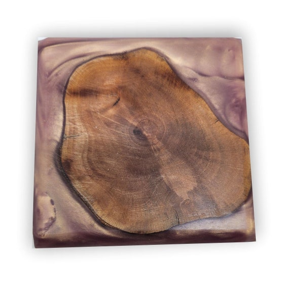 Epoxy Resin Coasters, Wood Coasters, Handmade Coaster, Handcrafted Wooden Coasters, Home Decor Coaster, Artisanal Gift