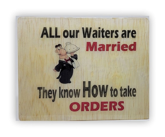 Waiters 7"x9" curved edges