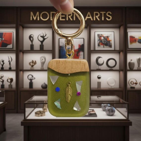 Artistic handmade keychain