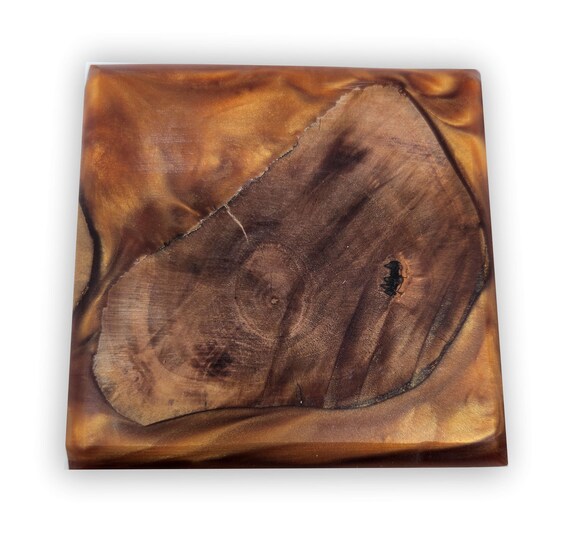 Epoxy Resin Coasters, Wood Coasters, Handmade Coaster, Handcrafted Wooden Coasters, Home Decor Coaster, Artisanal Gift