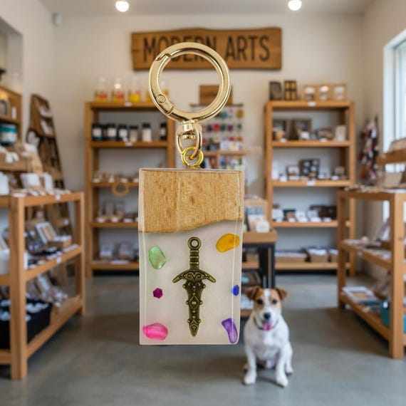 Artistic handmade keychain