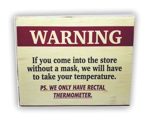 Warning Plaque 7"x9" (#522)