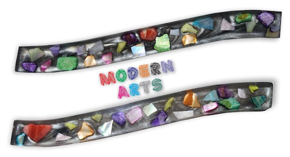 Handmade artistic resin cabinet or drawer handle