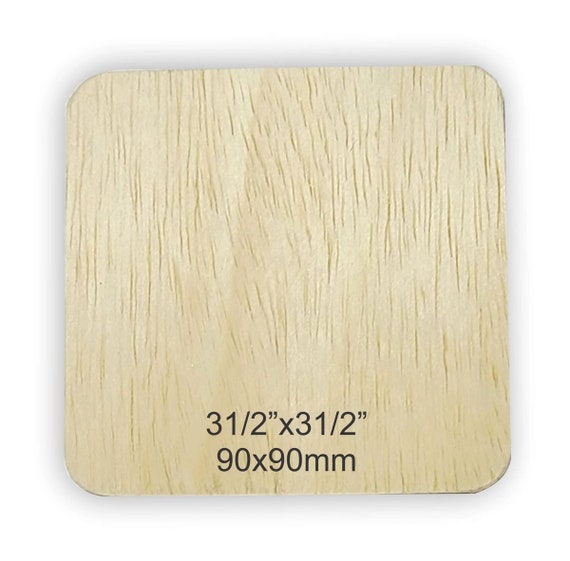 Unfinished Sande plywood 3/12" or 90mm curved edges 1/4 thickness