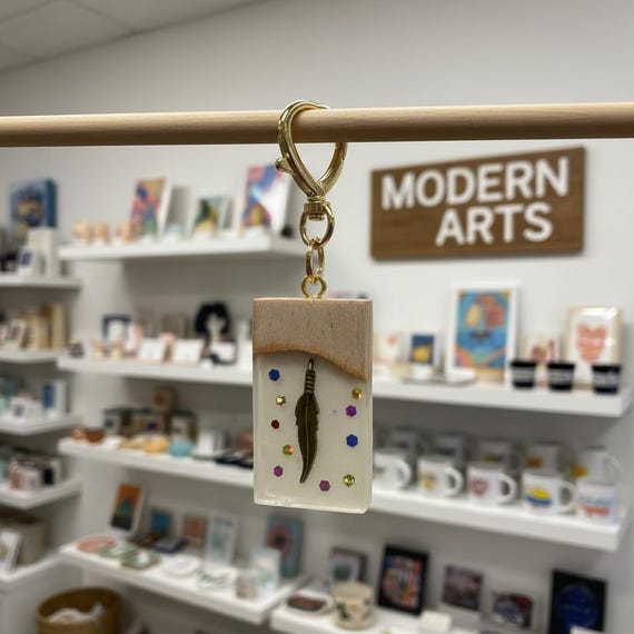 Artistic handmade keychain