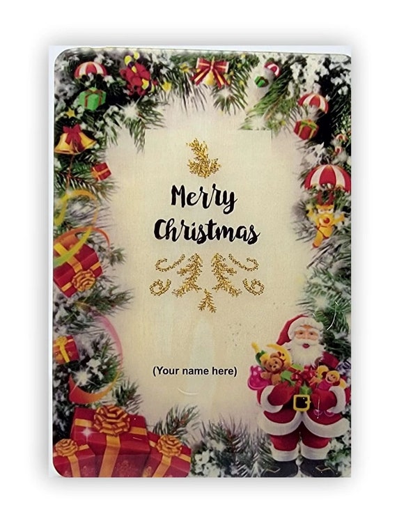 Christmas plaque customiozed with name