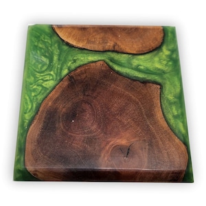 Epoxy Resin Coasters, Wood Coasters, Handmade Coaster, Handcrafted Wooden Coasters, Home Decor Coaster, Artisanal Gift