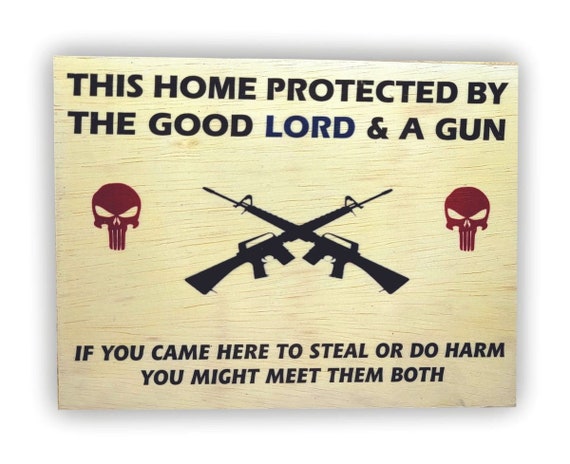 This home is protected plaque 7"x9"