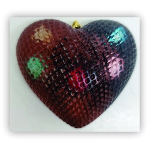 Heart pendant, heart necklace, resin heart pendant necklace, epoxy heart pendant