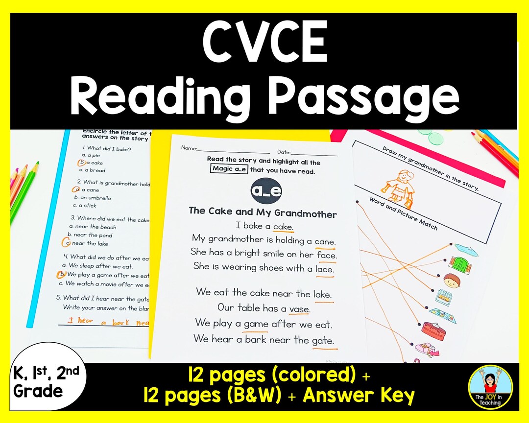 Cvce R Reading Sentences CVCE Reading Passage - Etsy