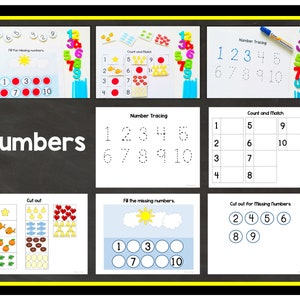 Preschool Learning Binder - Toddler Learning Binder Printable - Etsy