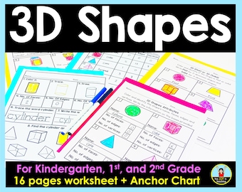 3D Shapes Worksheet
