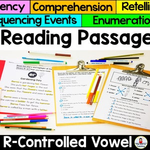 R-controlled Vowel Reading Comprehension Passage - Etsy