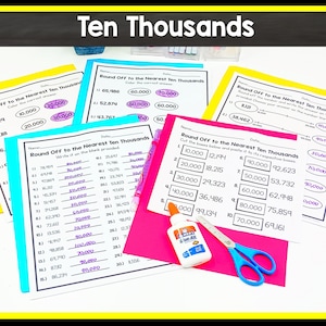 Rounding off Numbers Worksheet - Etsy