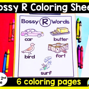 R-Controlled Vowel Coloring Pages - Bossy R Coloring Pages