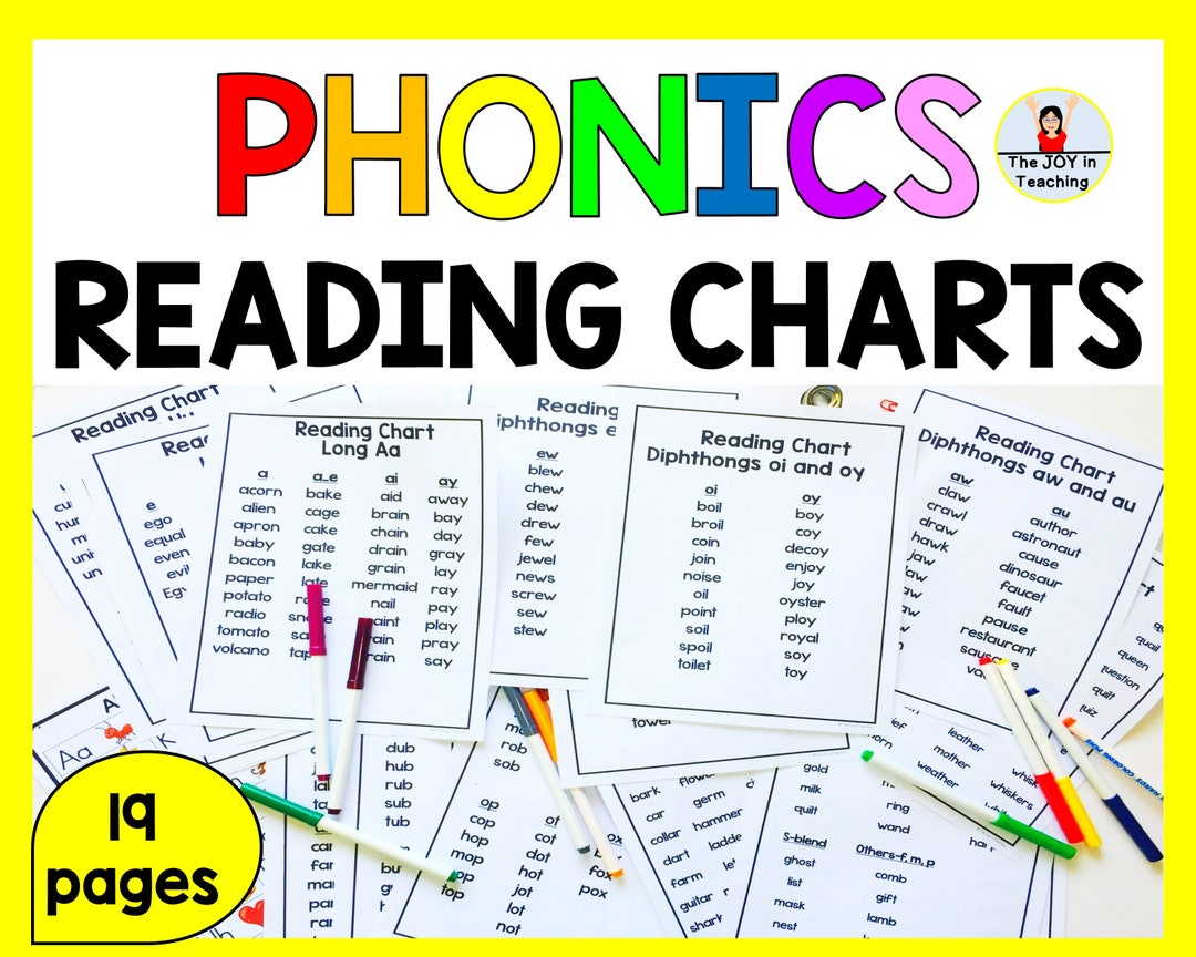 Phonics Reading Chart (Download Now) Etsy