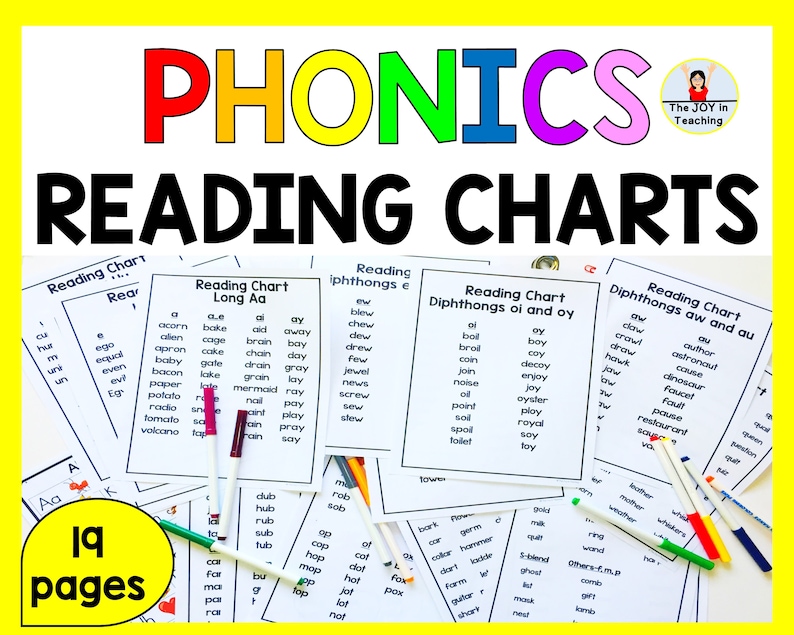 Phonics Reading Chart - Etsy