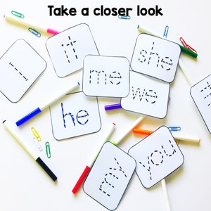 Tracing Sight Words Worksheet- Literacy Center Activity - Etsy