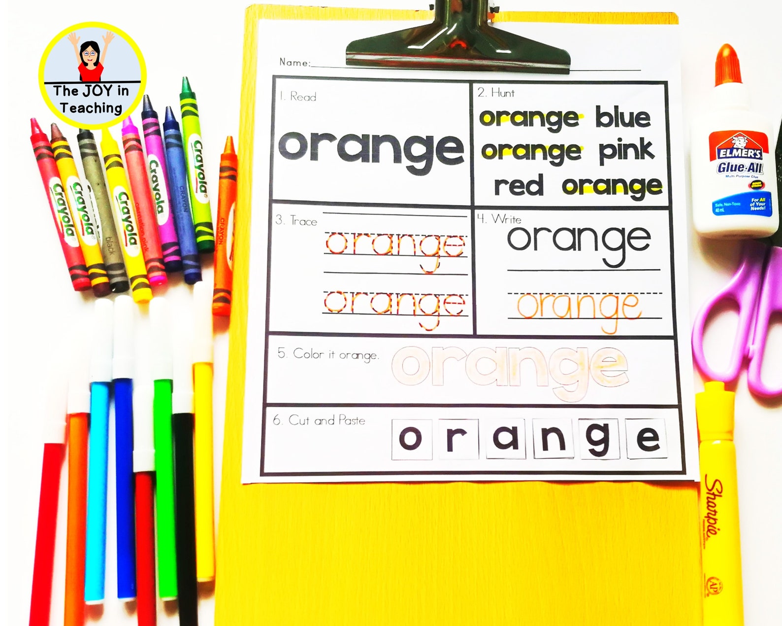 Color sight words worksheet sight words fluency printable etsy
