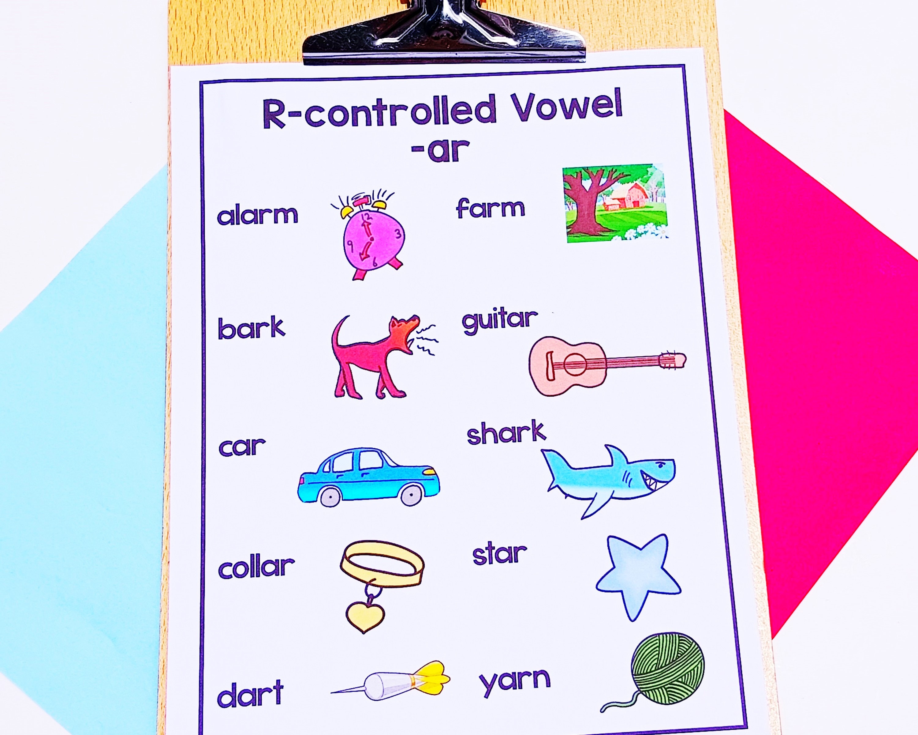 Rcontrolled Vowel Anchor Chart Bossy R Anchor Chart Etsy