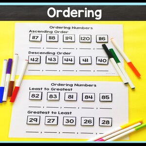 Number Math Center Activity - Etsy