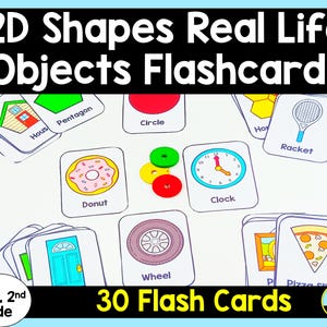 2D-vormen Levensechte objecten Flashcards