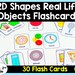2D Shapes Real Life Objects Flashcards - Etsy