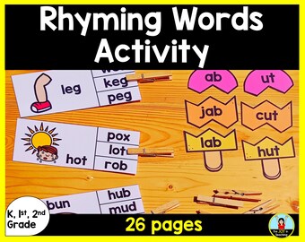 CVC Words for Kids Sentence Building Phonics Games Kindergarten 1st ...