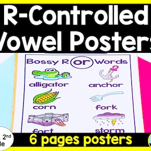 R-Controlled Vowel Posters - Bossy R Posters
