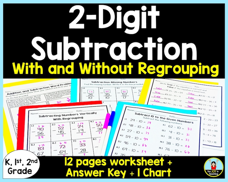 2-DigitSubtraction Worksheet