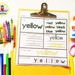 Color Sight Words Worksheet-sight Words Fluency Printable - Etsy