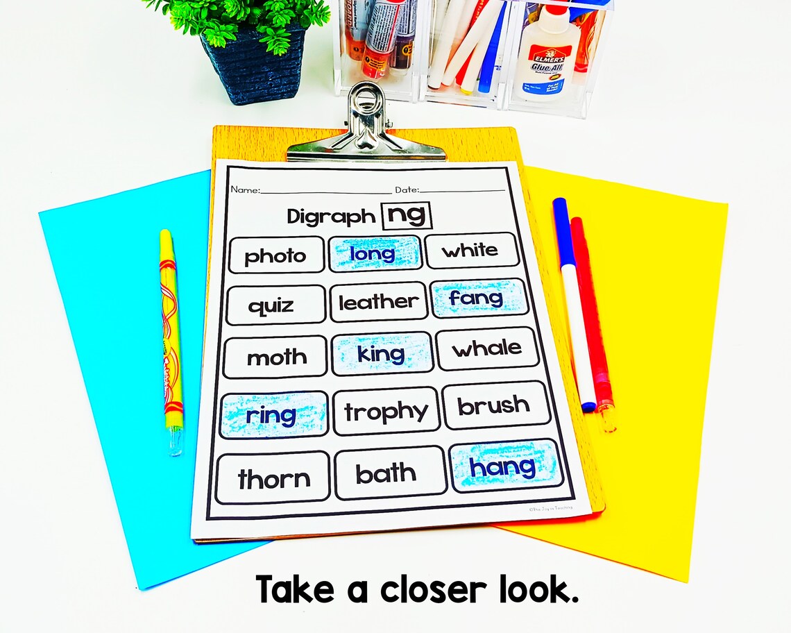 Digraph Hunt Digraph Word Hunt Worksheet - Etsy