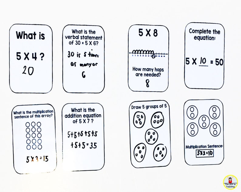 Multiplication Task Cards Etsy