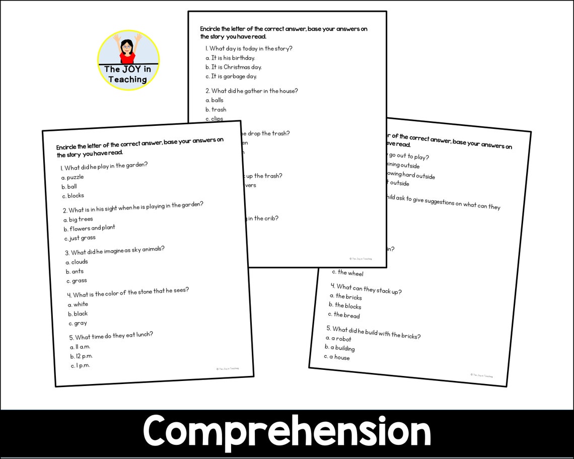 Beginning Blends Reading Comprehension Passage - Etsy