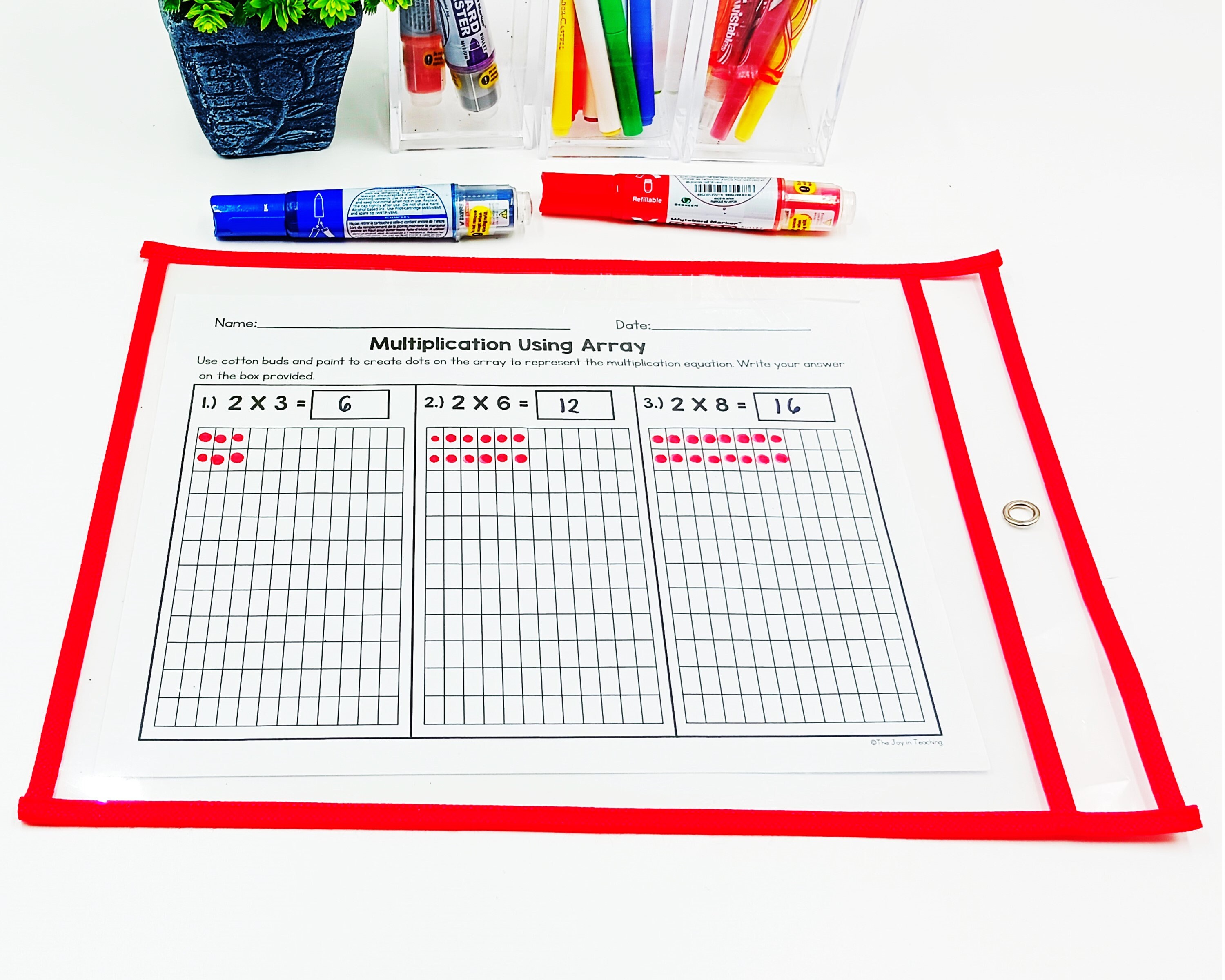 Multiplication Using Array Worksheet - Etsy