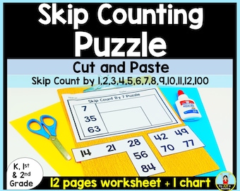Skip Counting Puzzle Activity