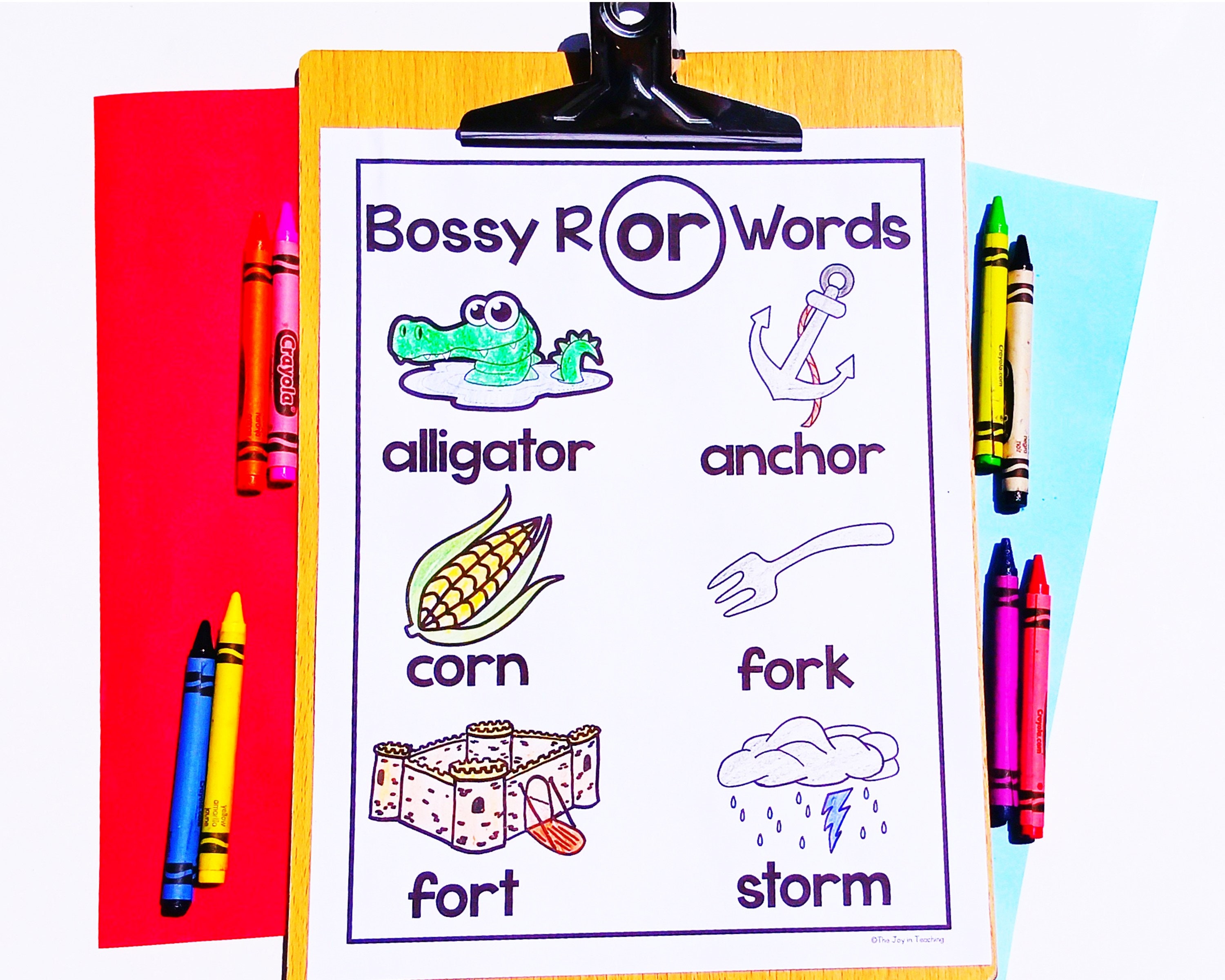 R-controlled Vowel Coloring Pages - Bossy R (PDF Pattern) - Etsy